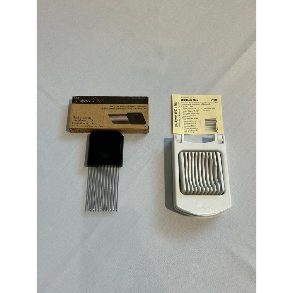 The Pampered Chef Hold n' Slice & Egg Slicer Plus